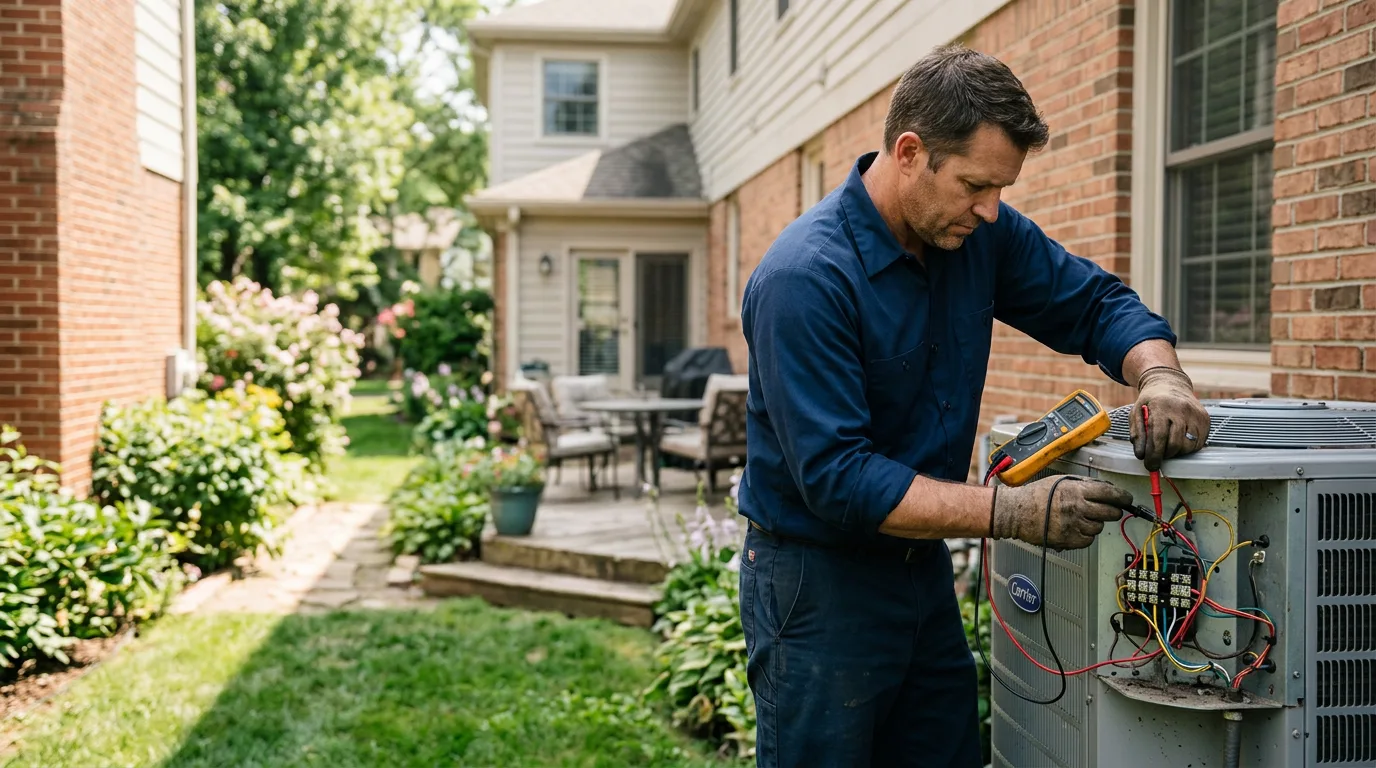 HVAC technician working near Fort Jennings, OH